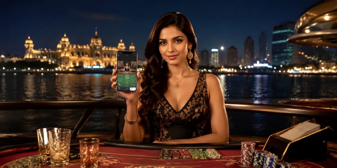 Delhi banker playing card games enjoying local digital payments